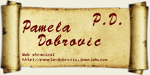 Pamela Dobrović vizit kartica